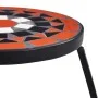 Mesitas de mosaico 3 uds cerámica terracota y blanco de vidaXL, Soportes para macetas - Ref: Foro24-46704, Precio: 79,81 €, D...