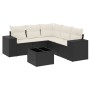 Set de sofás de jardín 6 piezas y cojines ratán sintético negro de , Conjuntos de jardín - Ref: Foro24-3222555, Precio: 371,1...