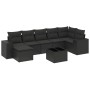Set de sofás de jardín 8 piezas y cojines ratán sintético negro de , Conjuntos de jardín - Ref: Foro24-3222884, Precio: 519,7...