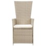 Sillas reclinables jardín 2 uds y cojines ratán sintético beige de vidaXL, Sillas de jardín - Ref: Foro24-46046, Precio: 234,...