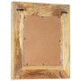 Espejo tallado a mano madera maciza de mango 50x50x2,6 cm en Espejos | Comprar online en Foru.es