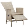 Sillas reclinables jardín 2 uds y cojines ratán sintético beige de vidaXL, Sillas de jardín - Ref: Foro24-46046, Precio: 234,...