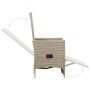 Sillas reclinables jardín 2 uds y cojines ratán sintético beige de vidaXL, Sillas de jardín - Ref: Foro24-46046, Precio: 234,...