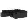 Set de sofás de jardín 11 pzas y cojines ratán sintético negro de , Conjuntos de jardín - Ref: Foro24-3223094, Precio: 728,02...