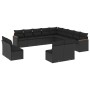 Set de sofás de jardín y cojines 13 pzas ratán sintético negro de , Conjuntos de jardín - Ref: Foro24-3258884, Precio: 822,88...