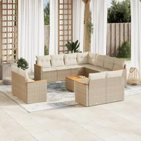 Set de sofás de jardín 12 pzas y cojines ratán sintético marrón de , Conjuntos de jardín - Ref: Foro24-3258908, Precio: 936,6...