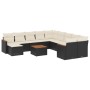 Set de sofás de jardín 12 piezas cojines ratán sintético negro de , Conjuntos de jardín - Ref: Foro24-3258976, Precio: 668,17...
