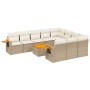 Set de sofás de jardín 11pzas con cojines ratán sintético beige de , Conjuntos de jardín - Ref: Foro24-3259587, Precio: 706,6...