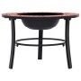 vidaXl Brasero de mosaico cerámica terracota 68 cm de vidaXL, Chimeneas - Ref: Foro24-46719, Precio: 69,16 €, Descuento: %
