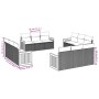 Set de sofás de jardín 12 pzas con cojines ratán sintético gris de , Conjuntos de jardín - Ref: Foro24-3259918, Precio: 871,0...