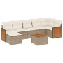 Juego de sofás de jardín con cojines beige 8 pzas ratán PE de , Conjuntos de jardín - Ref: Foro24-3260280, Precio: 512,60 €, ...