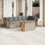 Set sofás de jardín con cojines 13 pzas ratán sintético beige de , Conjuntos de jardín - Ref: Foro24-3260533, Precio: 821,89 ...