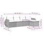 5-piece garden furniture set and black synthetic rattan cushions by , Garden sets - Ref: Foro24-3253622, Price: 327,52 €, Dis...