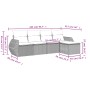 Set de muebles de jardín 5 pzas y cojines ratán sintético negro de , Conjuntos de jardín - Ref: Foro24-3253622, Precio: 341,4...