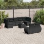 Set de sofás de jardín 10 pzas cojines ratán sintético negro de , Conjuntos de jardín - Ref: Foro24-3254162, Precio: 657,68 €...
