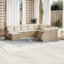 Juego de sofás jardín con cojines beige 10 pzas ratán sintético de , Conjuntos de jardín - Ref: Foro24-3254195, Precio: 735,9...