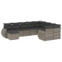 Set de sofás de jardín 10 pzas con cojines ratán sintético gris de , Conjuntos de jardín - Ref: Foro24-3254197, Precio: 629,2...