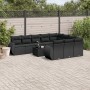 Set de sofás de jardín 11 pzas y cojines ratán sintético negro de , Conjuntos de jardín - Ref: Foro24-3254232, Precio: 733,21...