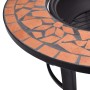 vidaXl Brasero de mosaico cerámica terracota 68 cm de vidaXL, Chimeneas - Ref: Foro24-46719, Precio: 69,16 €, Descuento: %