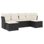 Set de sofás de jardín 6 piezas y cojines ratán sintético negro de , Conjuntos de jardín - Ref: Foro24-3218006, Precio: 300,9...