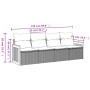 Set de sofás de jardín 4 pzas y cojines ratán sintético gris de , Conjuntos de jardín - Ref: Foro24-3227453, Precio: 248,32 €...