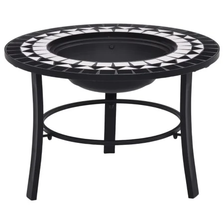 vidaXl Brasero de mosaico cerámica negro y blanco 68 cm by vidaXL, Chimneys - Ref: Foro24-46721, Price: 69,02 €, Discount: %