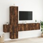 Muebles de TV de pared 5 pzas madera ingeniería roble ahumado en Muebles TV | Comprar online en Foru.es