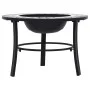 vidaXl Brasero de mosaico cerámica negro y blanco 68 cm by vidaXL, Chimneys - Ref: Foro24-46721, Price: 69,02 €, Discount: %