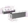 Set de muebles de jardín 9 pzas y cojines ratán sintético gris de , Conjuntos de jardín - Ref: Foro24-3227502, Precio: 547,40...