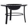 vidaXl Brasero de mosaico cerámica negro y blanco 68 cm de vidaXL, Chimeneas - Ref: Foro24-46721, Precio: 69,60 €, Descuento: %