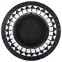 vidaXl Brasero de mosaico cerámica negro y blanco 68 cm de vidaXL, Chimeneas - Ref: Foro24-46721, Precio: 69,60 €, Descuento: %