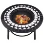 vidaXl Brasero de mosaico cerámica negro y blanco 68 cm by vidaXL, Chimneys - Ref: Foro24-46721, Price: 69,02 €, Discount: %
