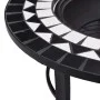 vidaXl Brasero de mosaico cerámica negro y blanco 68 cm by vidaXL, Chimneys - Ref: Foro24-46721, Price: 69,02 €, Discount: %