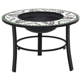 vidaXl Green Ceramic Mosaic Brazier 68 cm by vidaXL, Chimneys - Ref: Foro24-46722, Price: 68,96 €, Discount: %