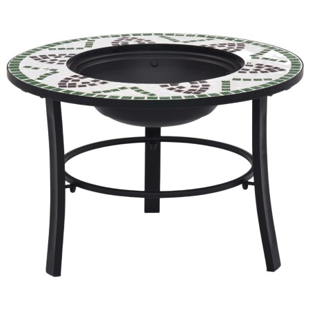 vidaXl Brasero de mosaico cerámica verde 68 cm de vidaXL, Chimeneas - Ref: Foro24-46722, Precio: 69,53 €, Descuento: %