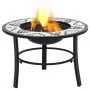 vidaXl Green Ceramic Mosaic Brazier 68 cm by vidaXL, Chimneys - Ref: Foro24-46722, Price: 68,96 €, Discount: %