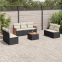 Set de sofás de jardín 8 piezas y cojines ratán sintético negro de , Conjuntos de jardín - Ref: Foro24-3227561, Precio: 418,0...