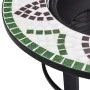 vidaXl Brasero de mosaico cerámica verde 68 cm de vidaXL, Chimeneas - Ref: Foro24-46722, Precio: 68,96 €, Descuento: %