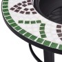 vidaXl Brasero de mosaico cerámica verde 68 cm de vidaXL, Chimeneas - Ref: Foro24-46722, Precio: 69,53 €, Descuento: %