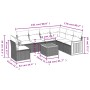 Set sofás de jardín 7 piezas y cojines ratán sintético beige de , Conjuntos de jardín - Ref: Foro24-3227703, Precio: 425,04 €...