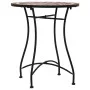 Mesa bistró de mosaico cerámica marrón 60 cm de vidaXL, Mesas de jardín - Ref: Foro24-46713, Precio: 78,36 €, Descuento: %