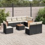 Set de sofás de jardín 8 piezas y cojines ratán sintético negro de , Conjuntos de jardín - Ref: Foro24-3227729, Precio: 490,8...