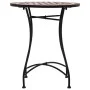 Mesa bistró de mosaico cerámica marrón 60 cm de vidaXL, Mesas de jardín - Ref: Foro24-46713, Precio: 78,36 €, Descuento: %