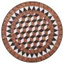 Mesa bistró de mosaico cerámica marrón 60 cm de vidaXL, Mesas de jardín - Ref: Foro24-46713, Precio: 78,36 €, Descuento: %