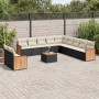 Set de sofás de jardín 12 piezas cojines ratán sintético negro de , Conjuntos de jardín - Ref: Foro24-3227813, Precio: 726,12...