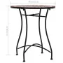 Mesa bistró de mosaico cerámica marrón 60 cm de vidaXL, Mesas de jardín - Ref: Foro24-46713, Precio: 78,36 €, Descuento: %