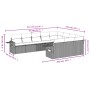 Set de sofás de jardín 10 pzas con cojines ratán sintético gris de , Conjuntos de jardín - Ref: Foro24-3220689, Precio: 603,0...