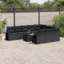 Set de sofás de jardín 11 pzas y cojines ratán sintético negro de , Conjuntos de jardín - Ref: Foro24-3220694, Precio: 687,24...