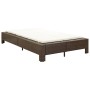 Tumbona para 2 personas con cojín ratán sintético marrón de vidaXL, Camas para exteriores - Ref: Foro24-46239, Precio: 281,88...