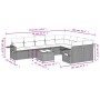 Set de sofás de jardín 10 pzas con cojines ratán sintético gris de , Conjuntos de jardín - Ref: Foro24-3220649, Precio: 590,8...